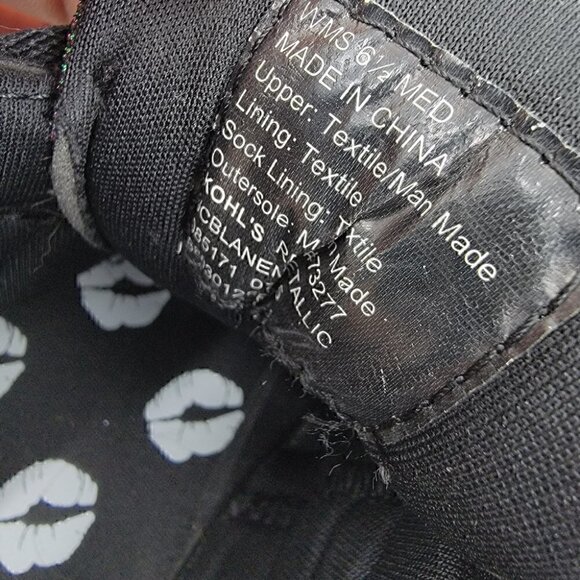 Juicy Couture Women's 6.5 Metalic Irridescent Hook and Loop Fashion Sneakers - Picture 9 of 12